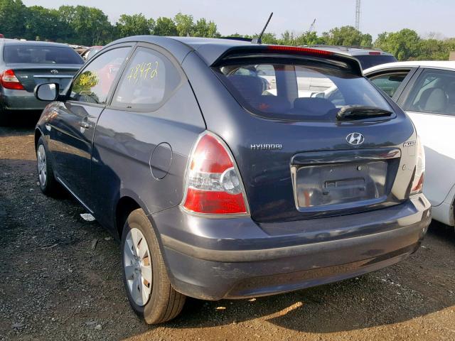 KMHCM3AC1AU152757 - 2010 HYUNDAI ACCENT BLU GRAY photo 3