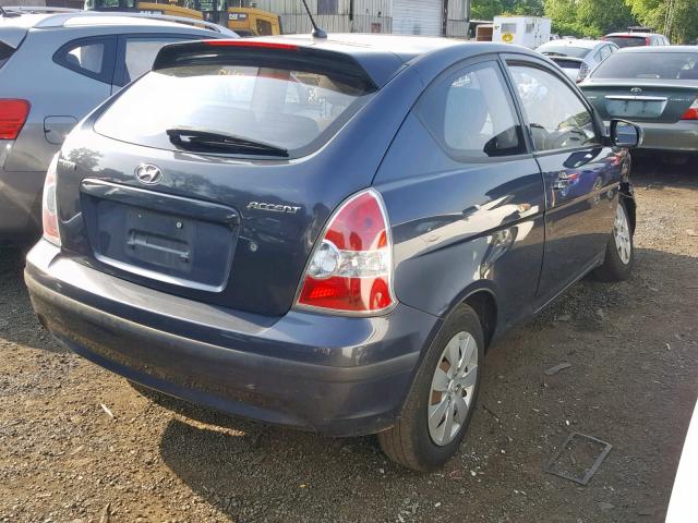 KMHCM3AC1AU152757 - 2010 HYUNDAI ACCENT BLU GRAY photo 4