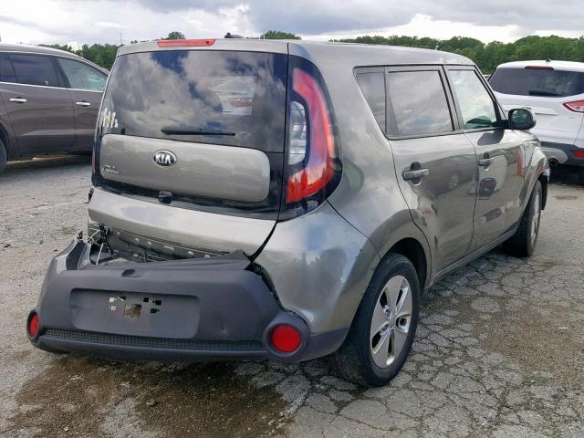 KNDJN2A24G7254135 - 2016 KIA SOUL GRAY photo 4