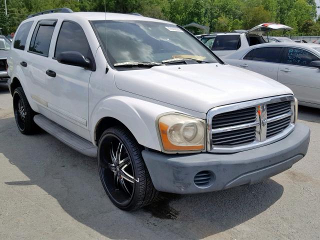 1D4HB38N84F235878 - 2004 DODGE DURANGO ST WHITE photo 1