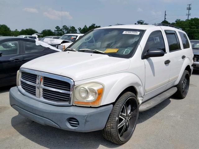 1D4HB38N84F235878 - 2004 DODGE DURANGO ST WHITE photo 2