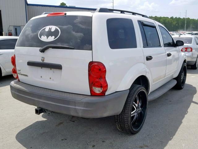 1D4HB38N84F235878 - 2004 DODGE DURANGO ST WHITE photo 4