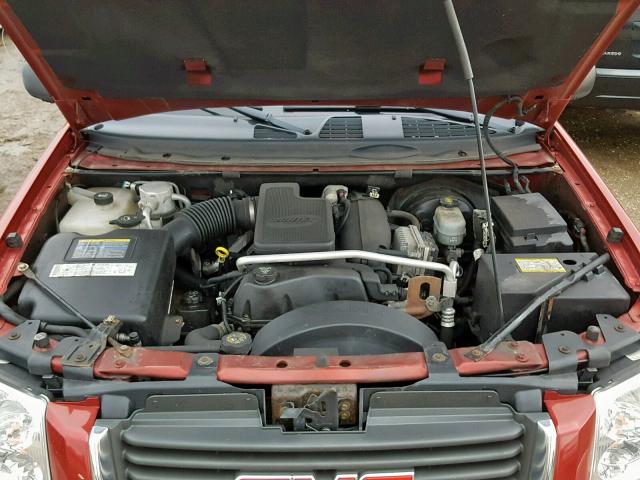 1GKET16S756144505 - 2005 GMC ENVOY XL RED photo 7