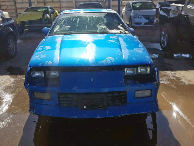 1G1FP23E9NL103487 - 1992 CHEVROLET CAMARO RS BLUE photo 10