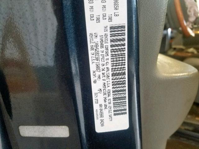 1A8HW58238F150867 - 2008 CHRYSLER ASPEN LIMI BLUE photo 10