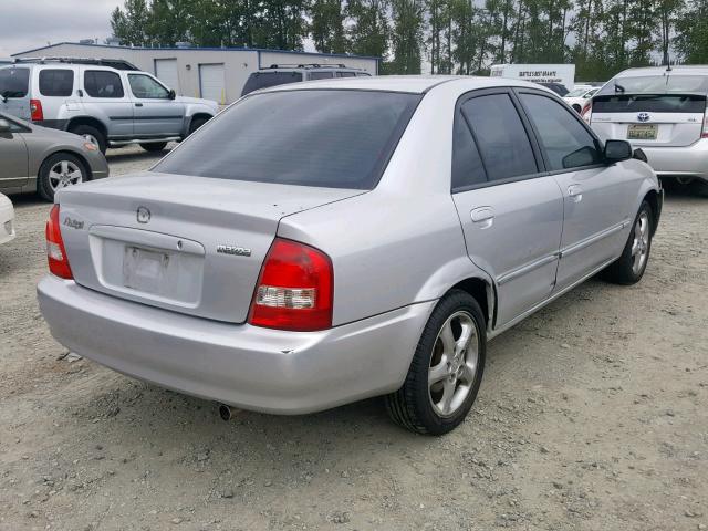 JM1BJ225120528840 - 2002 MAZDA PROTEGE DX SILVER photo 4