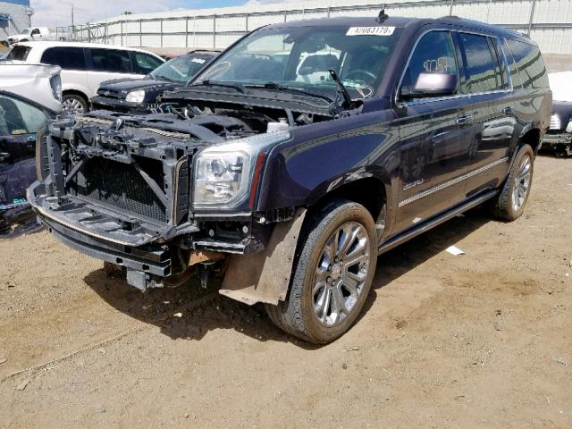 1GKS2JKJ6FR130484 - 2015 GMC YUKON XL D PURPLE photo 2