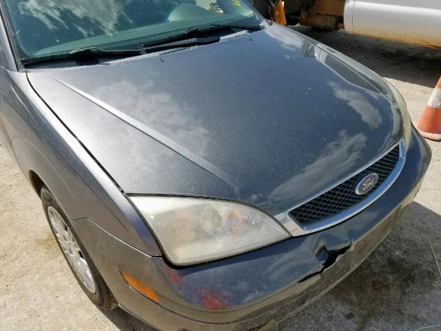 1FAHP34N37W256104 - 2007 FORD FOCUS ZX4 GRAY photo 9