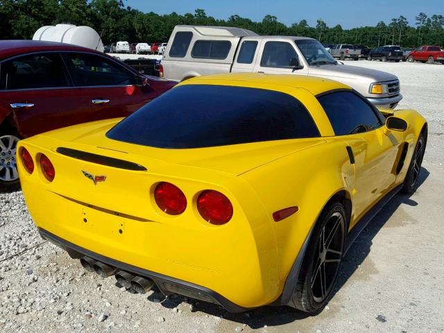 1G1YY26E775111015 - 2007 CHEVROLET CORVETTE Z YELLOW photo 4