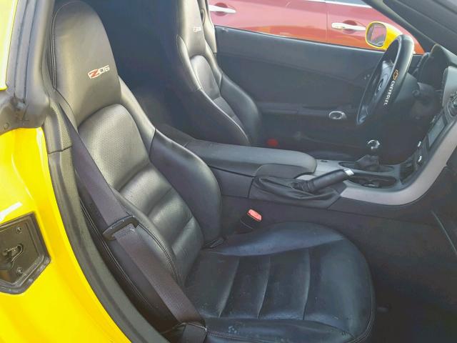 1G1YY26E775111015 - 2007 CHEVROLET CORVETTE Z YELLOW photo 6