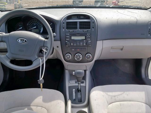 KNAFE221395654601 - 2009 KIA SPECTRA EX WHITE photo 9