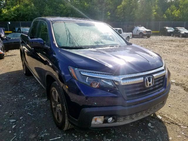 5FPYK3F53HB023732 - 2017 HONDA RIDGELINE BLUE photo 1