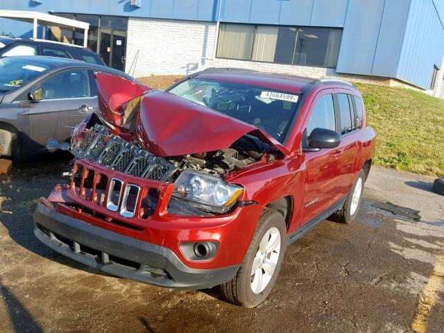 1C4NJDBB6GD508761 - 2016 JEEP COMPASS SP RED photo 2