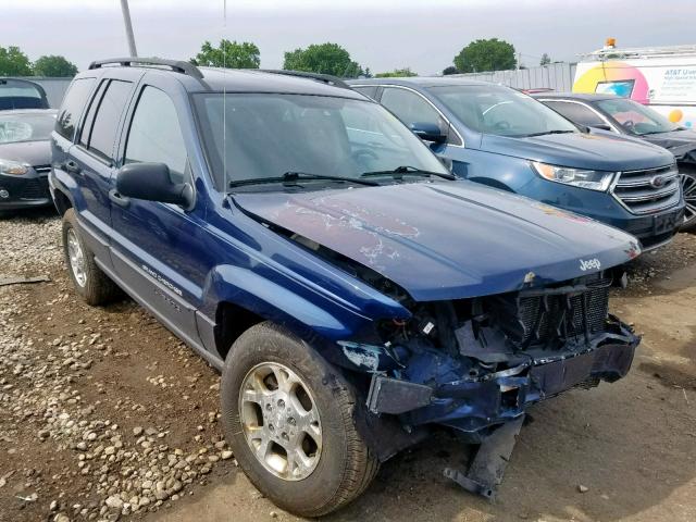 1J4GW48S23C513726 - 2003 JEEP GRAND CHER BLUE photo 1