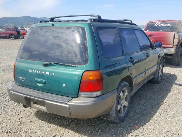 JF1SF6556YH730819 - 2000 SUBARU FORESTER S GREEN photo 4