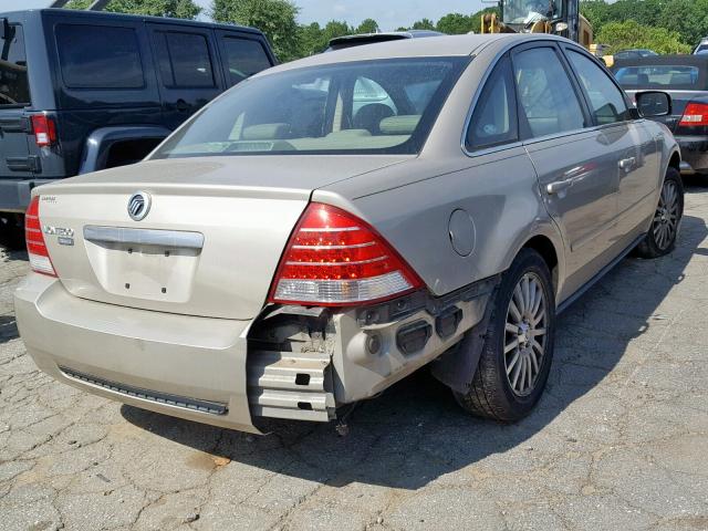 1MEFM421X5G603997 - 2005 MERCURY MONTEGO PR ოქროსფერი ფოტო 4