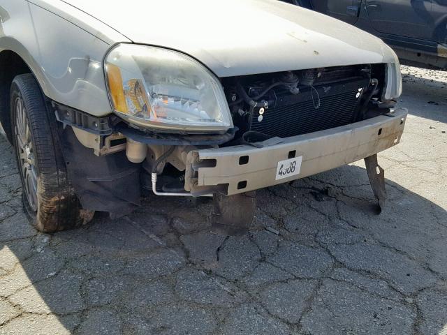 1MEFM421X5G603997 - 2005 MERCURY MONTEGO PR ოქროსფერი ფოტო 9