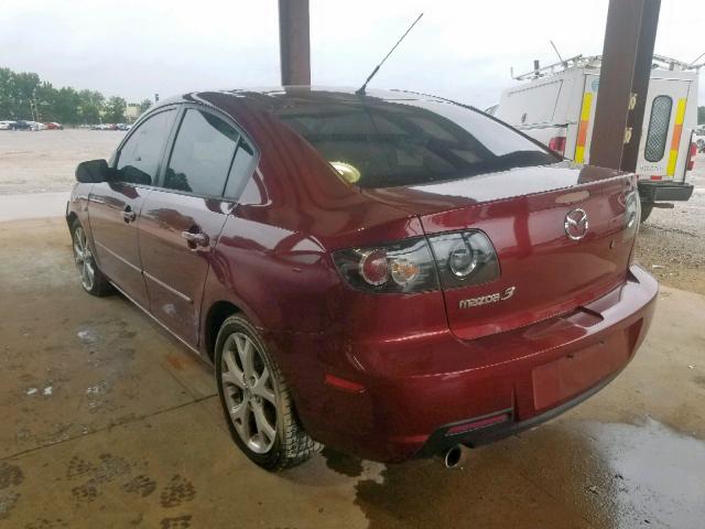 JM1BK32F691191310 - 2009 MAZDA 3 I MAROON photo 3