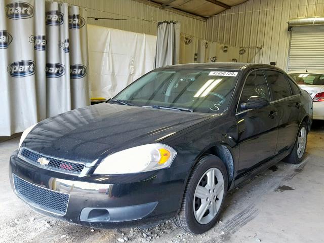 2G1WD5E34C1220337 - 2012 CHEVROLET IMPALA POL BLACK photo 2