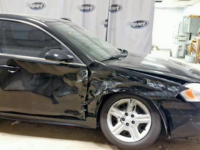 2G1WD5E34C1220337 - 2012 CHEVROLET IMPALA POL BLACK photo 9