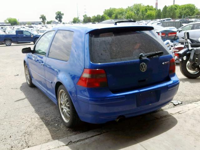 9BWKE61J934076310 - 2003 VOLKSWAGEN GTI 20TH A BLUE photo 3