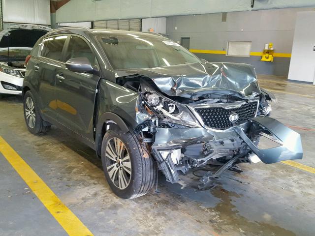 KNDPC3AC6F7763043 - 2015 KIA SPORTAGE E GRAY photo 1