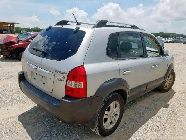 KM8JN12D87U635168 - 2007 HYUNDAI TUCSON SE GRAY photo 4