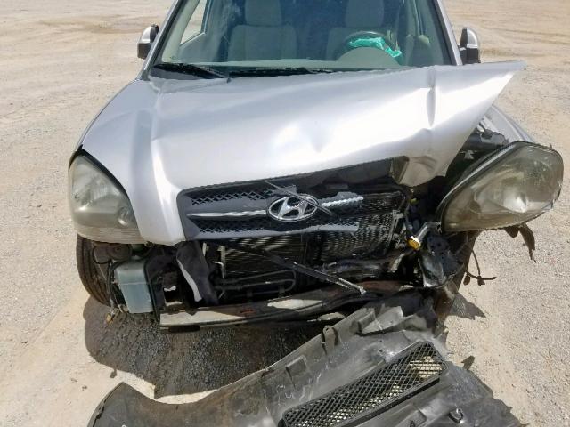 KM8JN12D87U635168 - 2007 HYUNDAI TUCSON SE GRAY photo 7