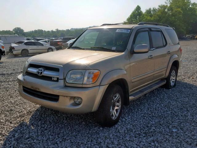 5TDBT48A55S241948 - 2005 TOYOTA SEQUOIA LI TAN photo 2