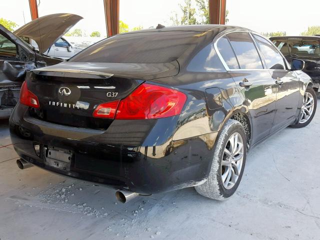 JNKCV61EX9M301021 - 2009 INFINITI G37 BASE BLACK photo 4