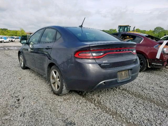 1C3CDFBB6GD555092 - 2016 DODGE DART SXT GRAY photo 3