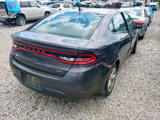 1C3CDFBB6GD555092 - 2016 DODGE DART SXT GRAY photo 4