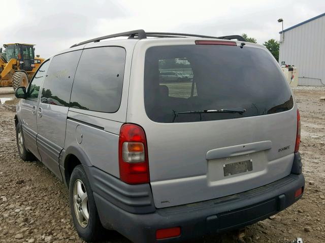 1GMDX03E4YD115169 - 2000 PONTIAC MONTANA GRAY photo 3