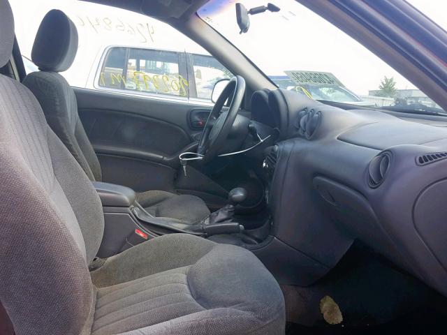 1G2NE12T8XM811945 - 1999 PONTIAC GRAND AM S RED photo 5