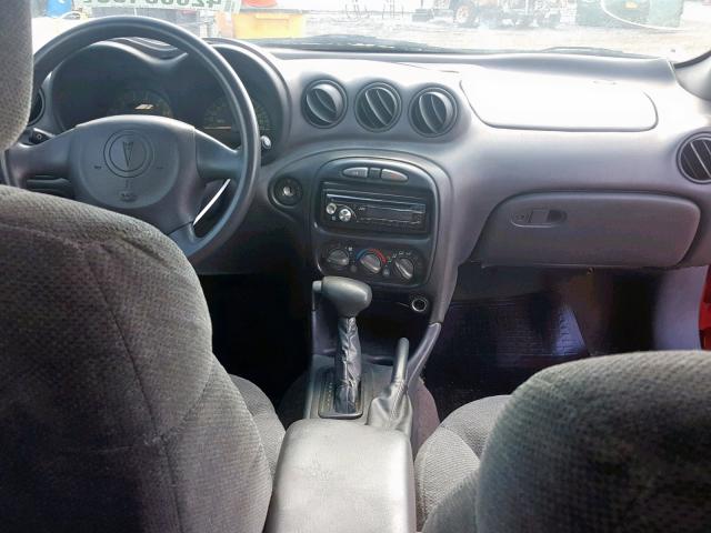 1G2NE12T8XM811945 - 1999 PONTIAC GRAND AM S RED photo 9