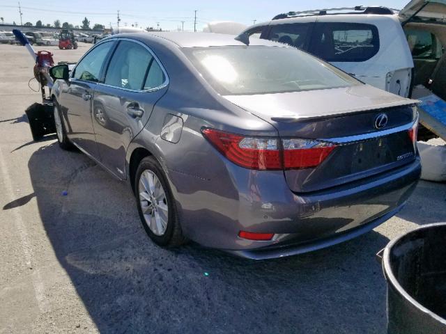 JTHBW1GG4F2081421 - 2015 LEXUS ES 300H GRAY photo 3