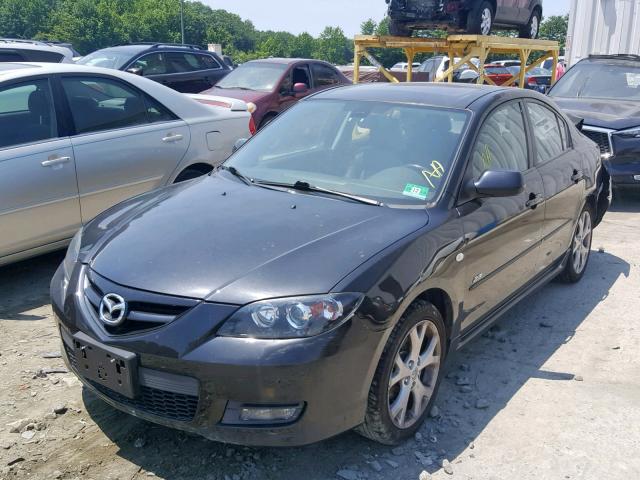 JM1BK324781785952 - 2008 MAZDA 3 S BLACK photo 2