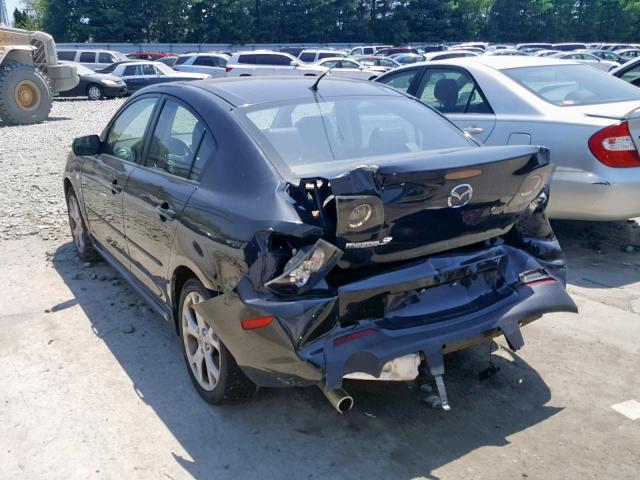 JM1BK324781785952 - 2008 MAZDA 3 S BLACK photo 3