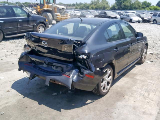 JM1BK324781785952 - 2008 MAZDA 3 S BLACK photo 4