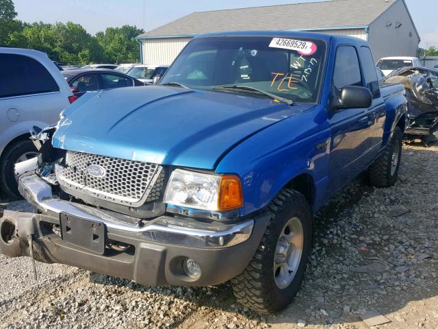 1FTZR15EX1PB77865 - 2001 FORD RANGER SUP BLUE photo 2