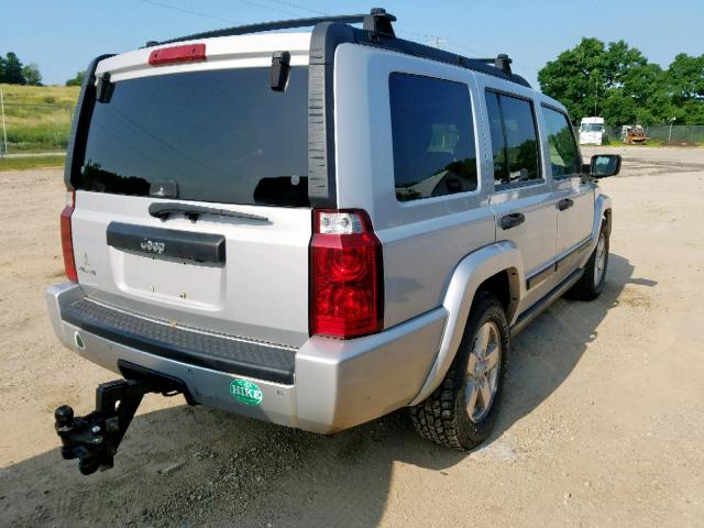 1J8HG48N66C188321 - 2006 JEEP COMMANDER GRAY photo 4