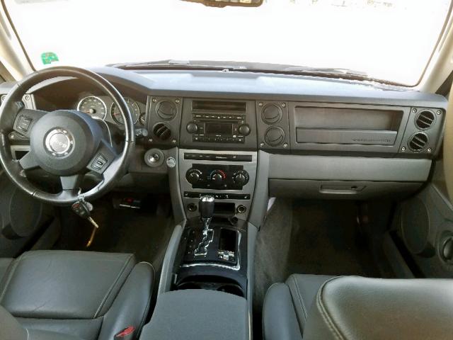 1J8HG48N66C188321 - 2006 JEEP COMMANDER GRAY photo 9