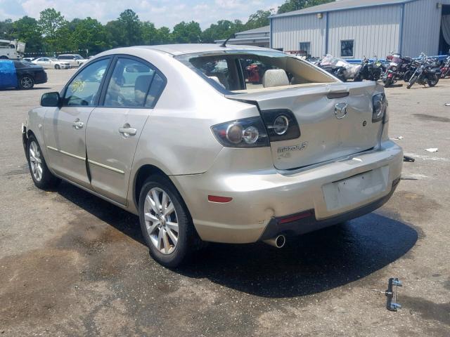 JM1BK12F071747435 - 2007 MAZDA 3 I GOLD photo 3