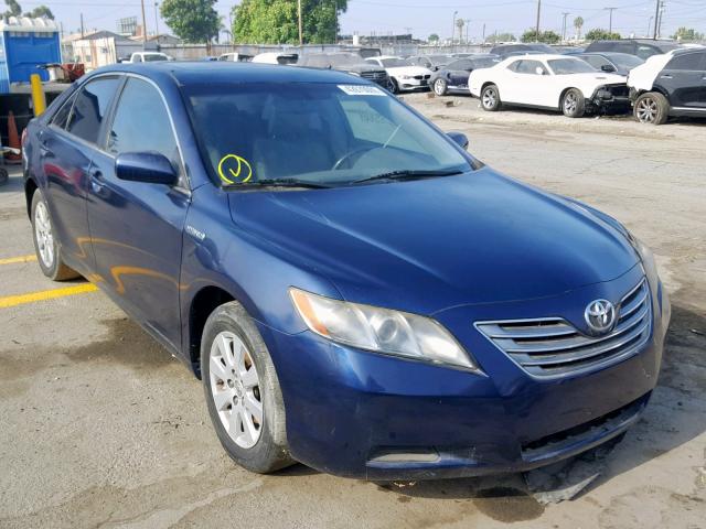 JTNBB46K483046696 - 2008 TOYOTA CAMRY HYBR BLUE photo 1