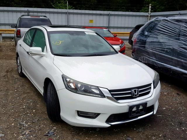 1HGCR2F82DA157834 - 2013 HONDA ACCORD EXL WHITE photo 1