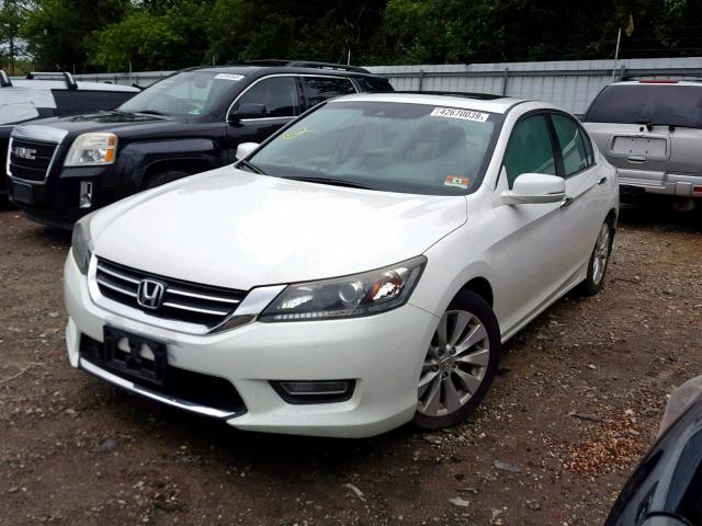 1HGCR2F82DA157834 - 2013 HONDA ACCORD EXL WHITE photo 2