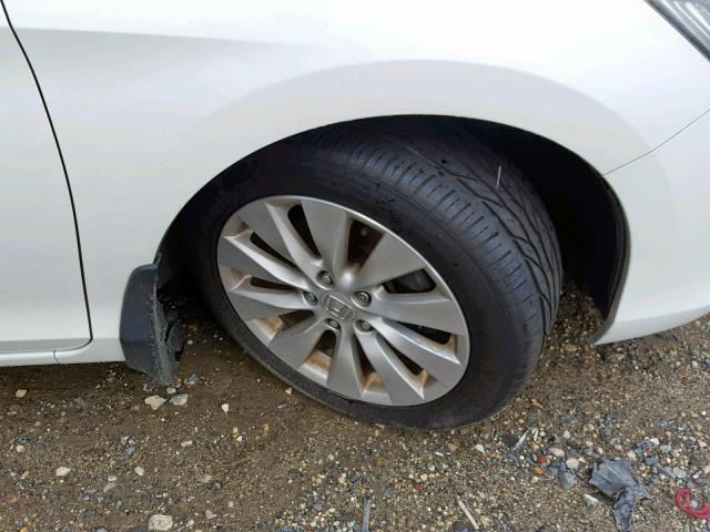 1HGCR2F82DA157834 - 2013 HONDA ACCORD EXL WHITE photo 9