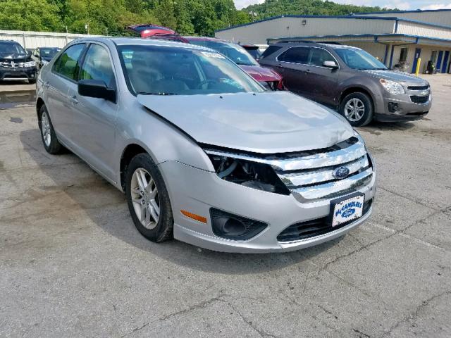 3FAHP0GA5AR221243 - 2010 FORD FUSION S SILVER photo 1