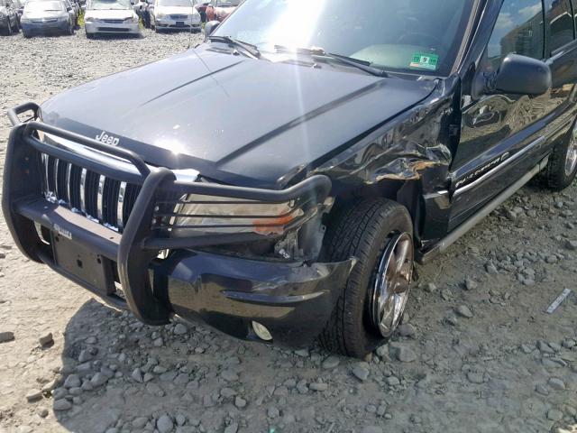 1J8GW68J04C139393 - 2004 JEEP GRAND CHER BLACK photo 10