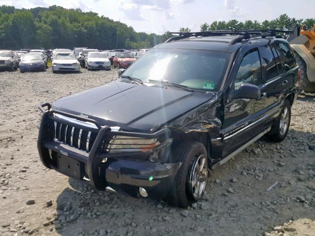 1J8GW68J04C139393 - 2004 JEEP GRAND CHER BLACK photo 2